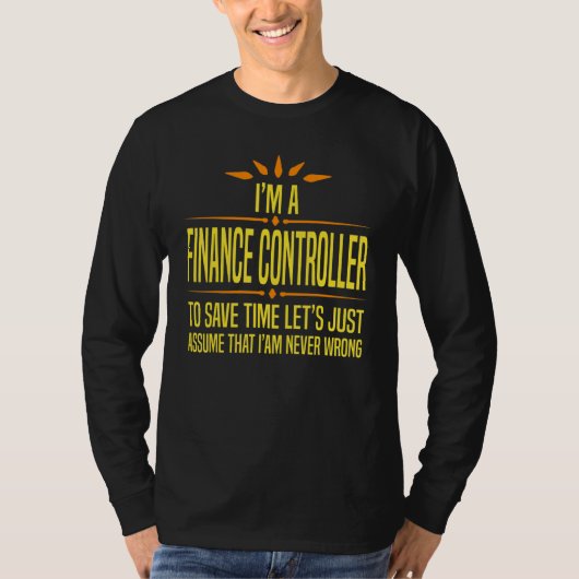 Ich bin ein Finanzcontroller T-Shirt (Vorderseite)