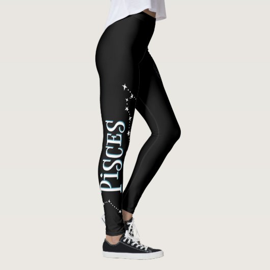 Ich bin ein Fisch-Mädchen. Trendy Pisces Zodiac Si Leggings (Rechts)