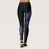 Ich bin ein Fisch-Mädchen. Trendy Pisces Zodiac Si Leggings (Rückseite)