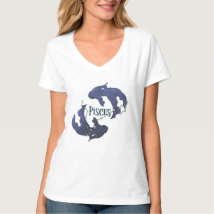 Ich bin ein Fisch-Mädchen. Trendy Pisces Zodiac Si T-Shirt