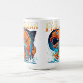 Ich bin ein Fischer - kühne und lustige Big Fish D Kaffeetasse (Mittel)
