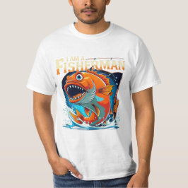 Ich bin ein Fischer - kühne und lustige Big Fish D T-Shirt