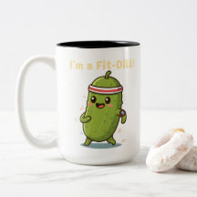 Ich bin ein Fit-Dill! Lustiges Fitness-Dillgurken 