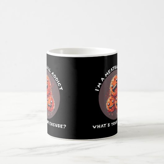 Ich bin ein Fleischballaddict Kaffeetasse (Mittel)