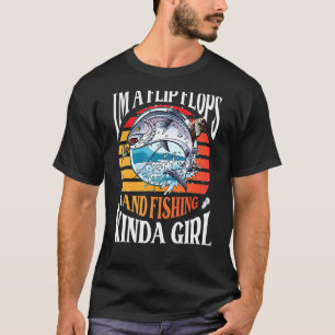 Ich Bin Ein Flip Flops Und Angelsorte Mädchen T-Shirt