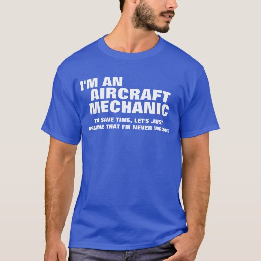 Ich bin ein Flugzeugmechaniker, zum von Zeit zu T-Shirt (Vorderseite)