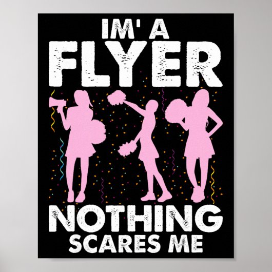 Ich bin ein Flyer, nichts schreckt mich Cheer Chee Poster (Vorne)