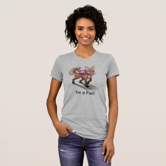 Ich bin ein Fox-Schlaf-Shirt T-Shirt (Vorne ganz)