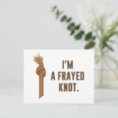 Ich bin ein Frayed Knot Postkarte (Stehend Vorderseite)