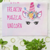 Ich bin ein Freakin' Magical Unicorn Funny Geschirrtuch (Gefaltet)