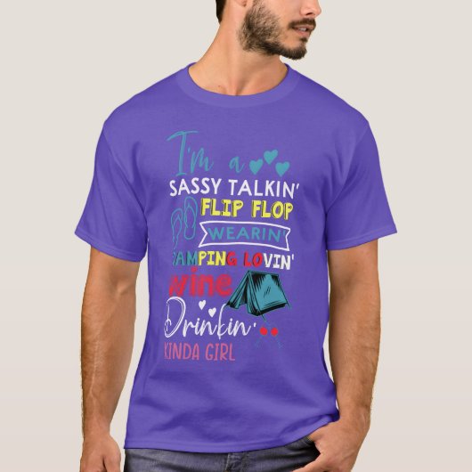 Ich bin ein frech redender, Flip-Flops tragender,  T-Shirt (Vorderseite)