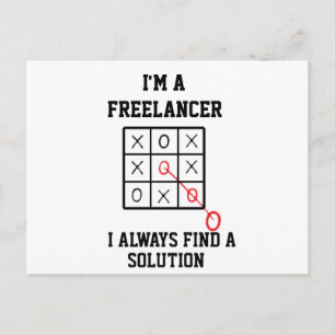 Ich bin ein Freelancer, ich finde immer eine Lösun Postkarte