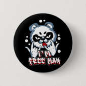 Ich bin ein freier Mann Button (Vorderseite)