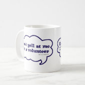 Ich bin ein freudvoller, freudvoller Slogan-Spaß Kaffeetasse (Vorderseite Links)