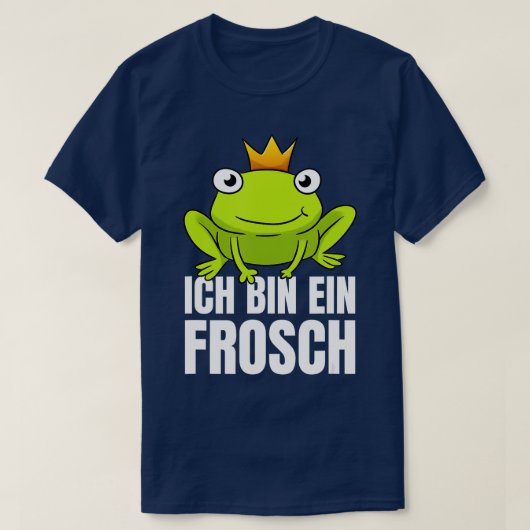 Ich bin Ein Frosch Frosch Lover T-Shirt (Design vorne)
