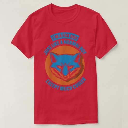 Ich bin ein Fuchs-Junge-T - Shirt (Design vorne)