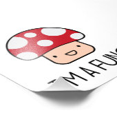 Ich bin ein Fungi Fun Typ Mushroom Fotodruck (Ecke)