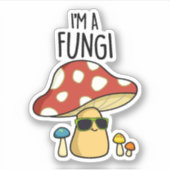 Ich bin ein Fungi-Pilzpuppen Aufkleber (Vorderseite)