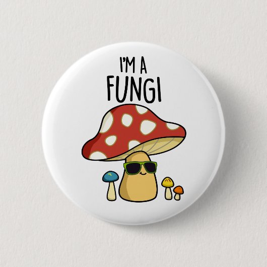 Ich bin ein Fungi-Pilzpuppen Button (Vorderseite)