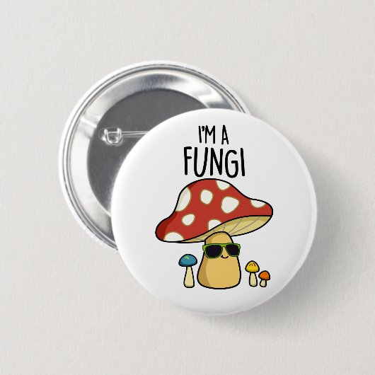 Ich bin ein Fungi-Pilzpuppen Button (Vorne & Hinten)