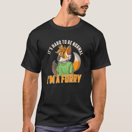 Ich bin ein Furry Fandom Cosplay Fox Furries Furso T-Shirt (Vorderseite)