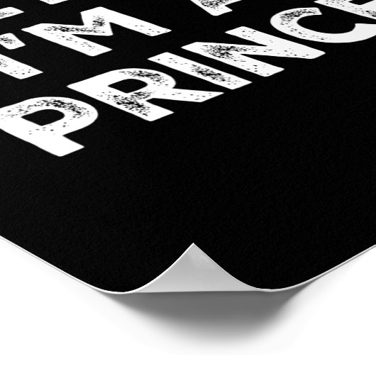 Ich bin ein fürstlich-lazy-Halloween-Kostüm Poster (Ecke)