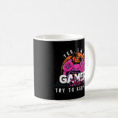 Ich bin ein Gamer Girl Niedlich Gamer Player Joyst Kaffeetasse (VorderseiteRechts)