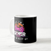 Ich bin ein Gamer Girl Niedlich Gamer Player Joyst Kaffeetasse (Vorderseite Links)