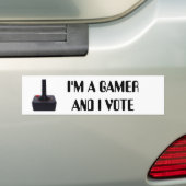 Ich bin EIN GAMER UND ICH WÄHLE Autoaufkleber (Auf Auto)