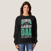 Ich bin ein Gamer-Vater-Videospieleprofessor zum V Sweatshirt (Vorne ganz)
