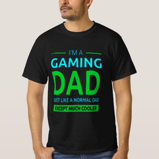 Ich bin ein Gamer-Vater wie ein normaler Vater nur T-Shirt (Vorderseite)