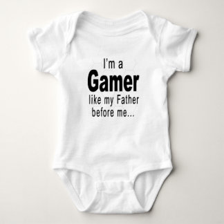 Ich bin ein Gamer wie mein Vater vor meinem Baby-S Baby Strampler