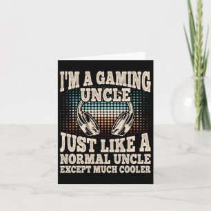 Ich bin ein Gaming Uncle Funny Video Gamer Gaming  Karte