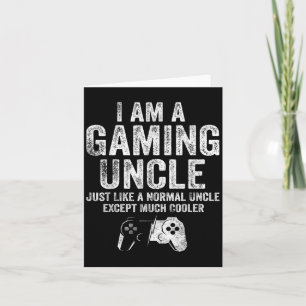 Ich bin ein Gaming Uncle Funny Video Gamer Gift Vi Karte