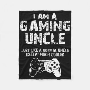 Ich bin ein Gaming Uncle Funny Video Gamer Niedlic Fleecedecke