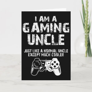 Ich bin ein Gaming Uncle Funny Video Gamer Niedlic Karte