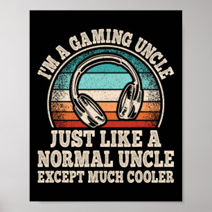 Ich bin ein Gaming Uncle Video Game Funny Gamer Co Poster