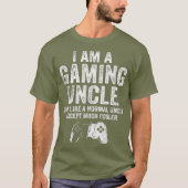Ich bin ein Gaming Uncle Video Gamer Geschenkvideo T-Shirt (Vorderseite)