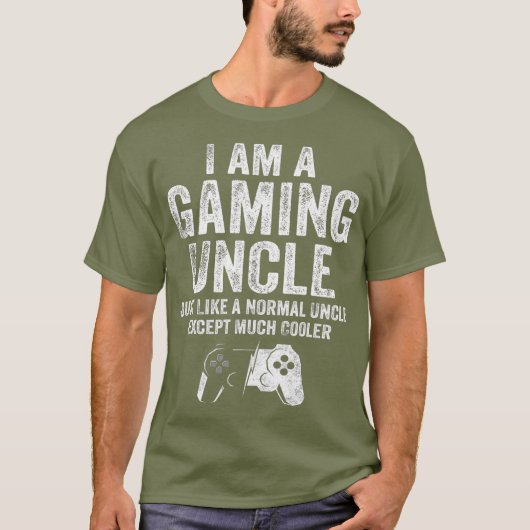 Ich bin ein Gaming Uncle Video Gamer Geschenkvideo T-Shirt (Vorderseite)