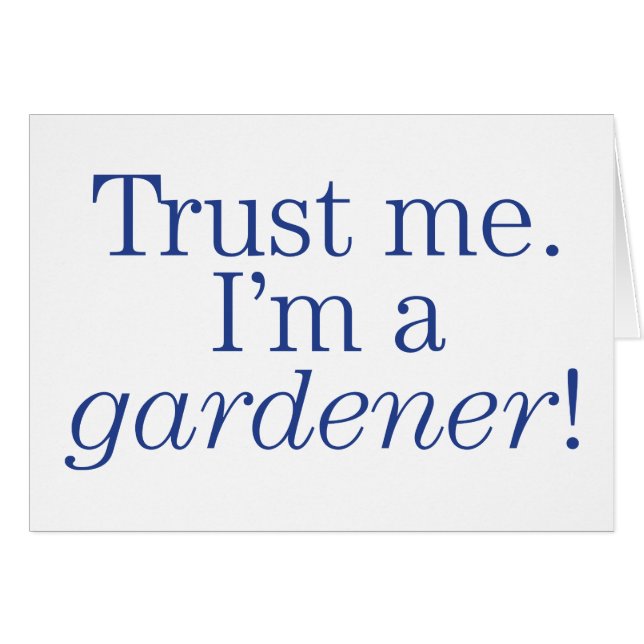 Ich bin ein Gärtner (Vorderseite (Horizontal))