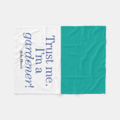 Ich bin ein Gärtner Fleecedecke (Vorderseite (Horizontal))