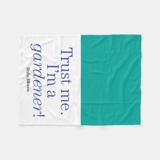 Ich bin ein Gärtner Fleecedecke (Vorderseite (Horizontal))