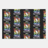 Ich bin ein Gay Furry Fox Rainbow LGBTQ Pride Geschenkpapier Set (Vorderseite)