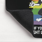 Ich bin ein Gay Furry Fox Rainbow LGBTQ Pride Mousepad (Ecke)