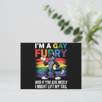 Ich bin ein Gay Furry Rainbow Fox Wolf Pride Monat