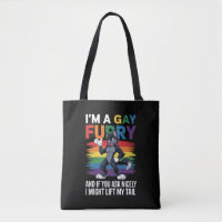 Ich bin ein Gay Furry Rainbow Fox Wolf Pride Monat