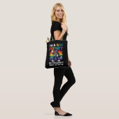 Ich bin ein Gay Furry Rainbow Fox Wolf Pride Monat Tasche (Am Model)