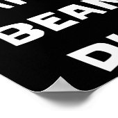 Ich bin ein gebackener Bean Duh Fun Lazy Easy Hall Poster (Ecke)