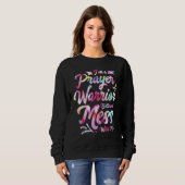 Ich bin ein Gebets-Krieger, Besser nicht mit mir S Sweatshirt (Vorne ganz)