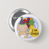 Ich bin EIN Geburtstagsgeschenk Button (Vorne & Hinten)